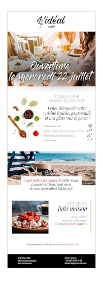 Carte du L’idéal Café à Vallauris