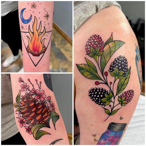 Explore tattoo ideas for a submissive, creative tattoo ideas in Adrian, available at Good Life Tattoo Co.