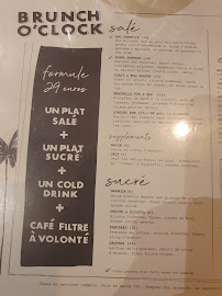 Cali Sisters à Paris menu