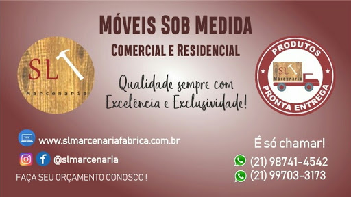 Logo da empresa - SL Marcenaria Móveis Sob Medida