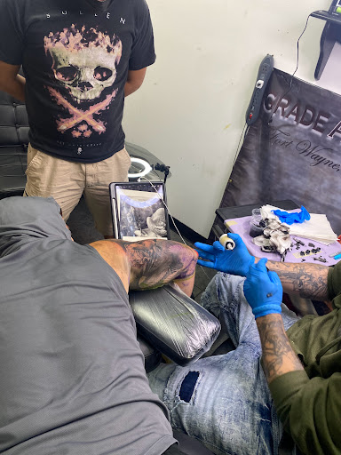 Explore gap filler tattoo ideas, creative tattoo ideas in Fort Wayne, available at Grade A Tattoos and Body Piercing
