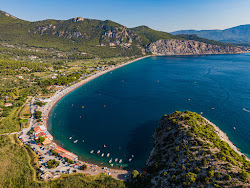 Foto van Psatha beach met hoog niveau van netheid
