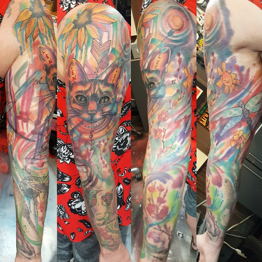Explore hitchhiker's guide to the galaxy tattoo ideas, creative tattoo ideas in Yucca Valley, available at Strata Tattoo Lab LLC