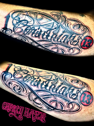 Explore left hand tattoo ideas, creative tattoo ideas in Moundsville, available at Cherry Haze Tattoo