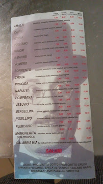 Menu / carte de Pizzeria Napul'é à Correggio