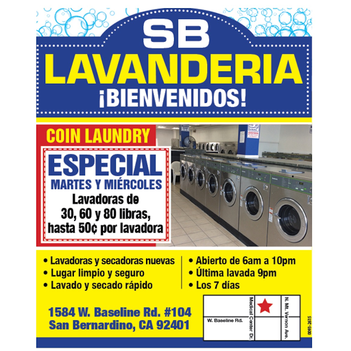 Laundromat «SB Coin Laundry Lavanderia», reviews and photos, 1584 W Base Line St # 2, San Bernardino, CA 92411, USA