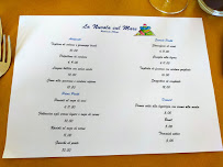 Menu du La Nuvola sul Mare à Urbe