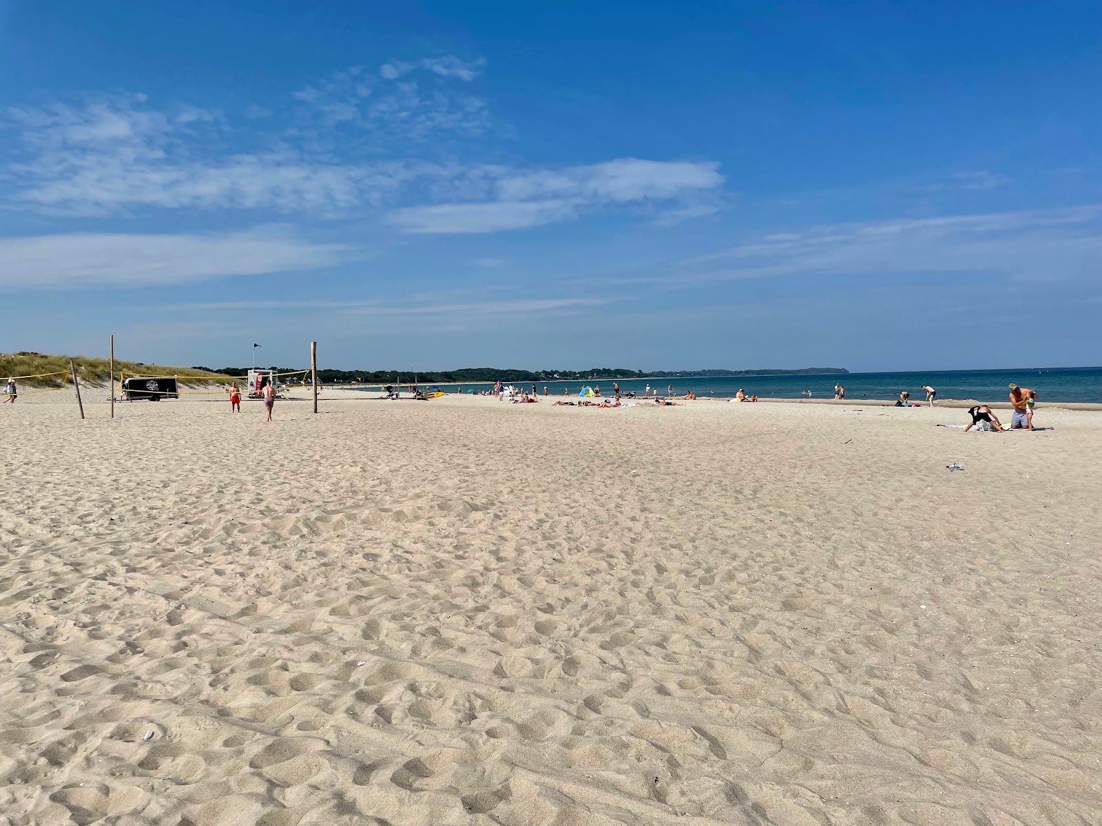 Foto van Hornbak Beach met helder zand oppervlakte