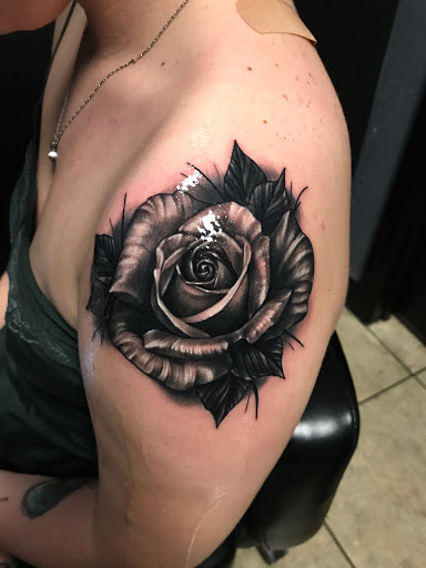 Explore music tattoo ideas sleeve, creative tattoo ideas in Mesa, available at Next Wave Tattoos and Piercings