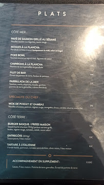 Restaurant L'océan à Anglet - menu / carte