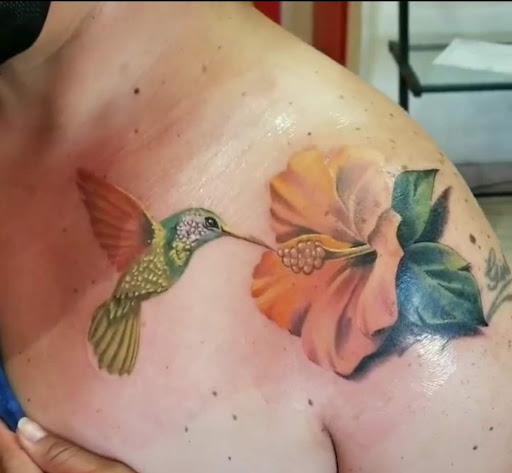 Explore twin daughter tattoo ideas, creative tattoo ideas in Venice, available at Ink Monkey Tattoo and Piercing