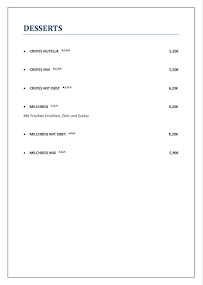 Mr. Pizza Floß à Floss menu