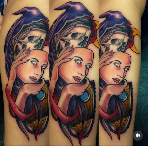 Explore black and grey sleeve tattoo ideas, creative tattoo ideas in Myrtle Beach, available at Dr Ink Tattoo