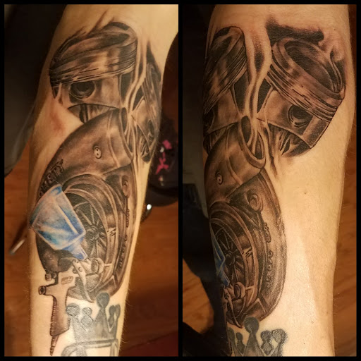 Explore lion and cub tattoo ideas, creative tattoo ideas in Round Rock, available at Beto Tats