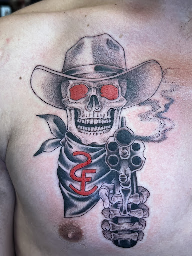 Explore texas rangers tattoo ideas, creative tattoo ideas in Georgetown, available at Iron Rite Tattoo South