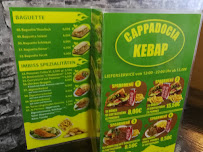 Carte du Cappadocia Kebap à Bochum