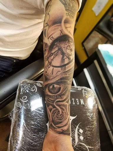 Explore linework tattoo ideas, creative tattoo ideas in San Antonio, available at Firme Copias Tattoo Studio