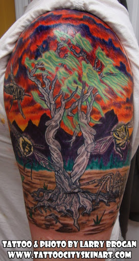 Explore flash random tattoo ideas, creative tattoo ideas in Lockport, available at Tattoo City by Larry Brogan