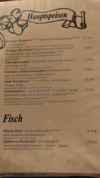 Restaurant Wirtshaus am Dom à Erfurt (la carte)