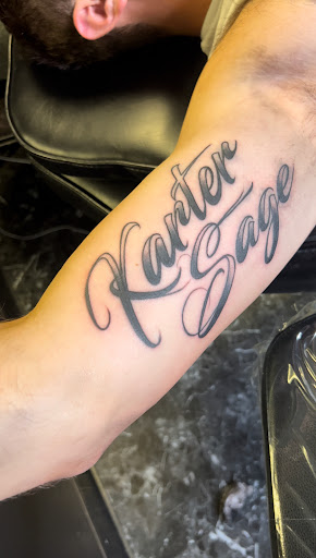 Explore monogram tattoo ideas, creative tattoo ideas in Hattiesburg, available at Everything Prime Art Studio