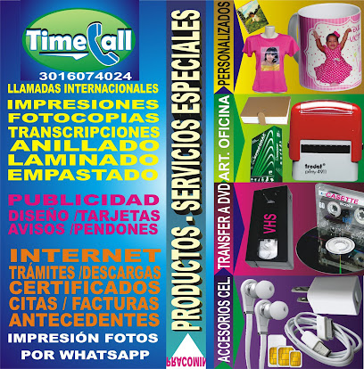 PAPELERIA - MINUTOS INTERNACIONALES - IMPRESION FOTOGRAFICA -TIME CALL