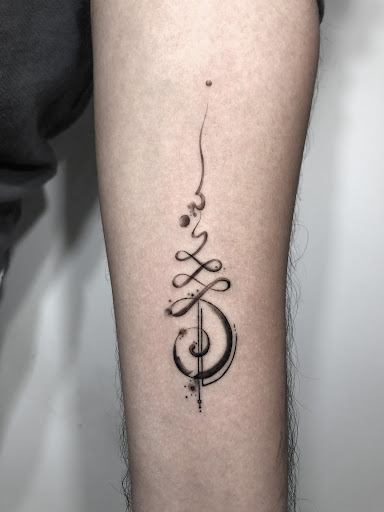 Explore stardust tattoo ideas, creative tattoo ideas in Denver, available at Cleopatra INK Tattoo & Piercing Denver Studio