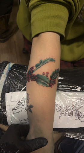 Explore stick and poke tattoo ideas, creative tattoo ideas in Sunbury, available at Spot of Ink