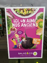 Saladerie Salad & Co à La Valette-du-Var (le menu)