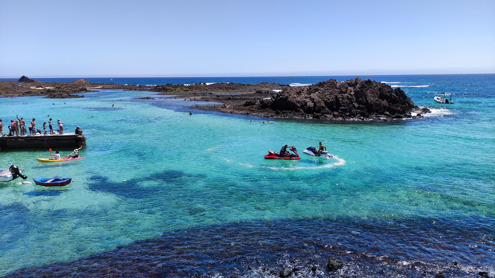 Puertito Isla De Lobos'in fotoğrafı küçük koy ile birlikte