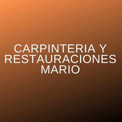 Carpintería y Restauraciones Mario