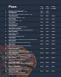 Menu du Pizzeria Oktavio à Coburg