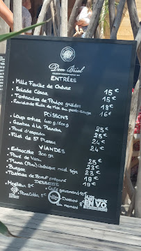 Club de plage L’effet Mer à Le Barcarès menu