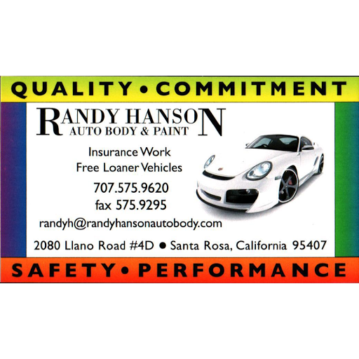 Auto Body Shop «Randy Hanson Auto Body», reviews and photos, 2080 Llano Rd #4D, Santa Rosa, CA 95407, USA