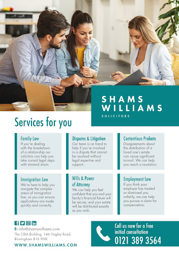 Comments and reviews of Shams Williams Solicitors