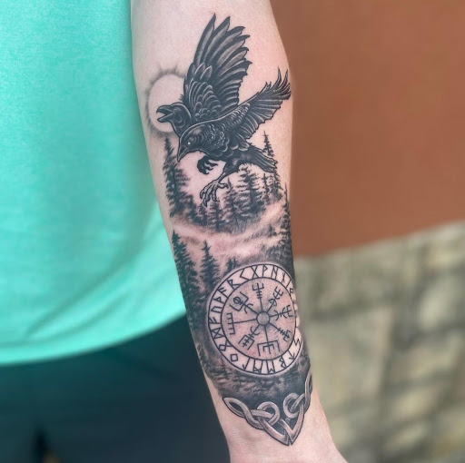 Tattoo Shop «Blood Moon Tattoo Gallery», reviews and photos, 101 N Main St #201, Mansfield, TX 76063, USA