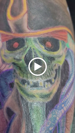 Explore top of foot tattoo ideas, creative tattoo ideas in Chattanooga, available at The Sailors Den Tattoos and Piercing & The Scurvy Pearl Music Venue