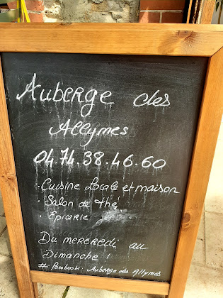 menu du restaurants L'auberge des Allymes à Ambérieu-en-Bugey