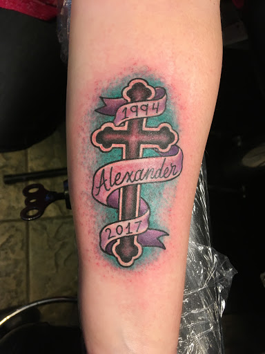 Explore coffee tattoo ideas, creative tattoo ideas in Grand Junction, available at Calamity Janes Tattoo & Piercing