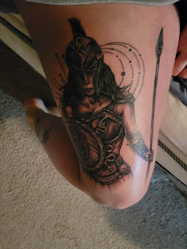 Explore traveling tattoos ideas, creative tattoo ideas in Harrisburg, available at Rayzor Tattoos