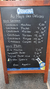Menu / carte de Restaurant Aux pays des délices couscous à Marseille