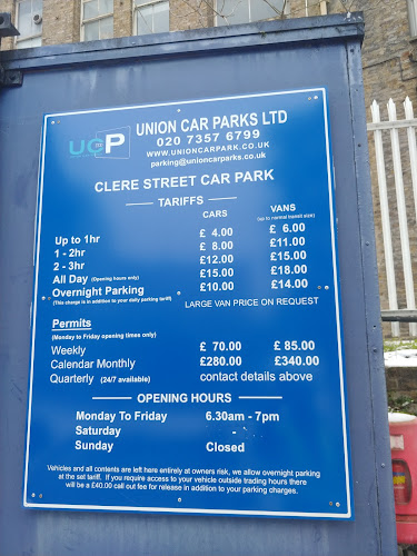 Reviews of Union Car Parks Ltd in London - Parking garage
