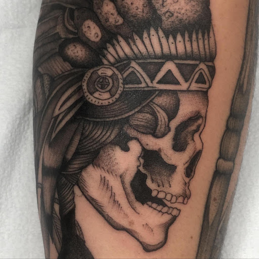 Explore cool leg tattoo ideas, creative tattoo ideas in Wappingers Falls, available at Graceland Tattoo