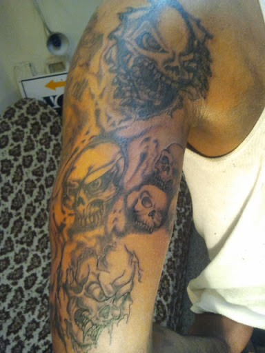 Explore female calf tattoo ideas, creative tattoo ideas in Whitehall, available at Beachside Tattoos & Smoke Shop