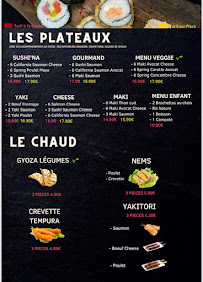 Sushi’NA à Saint-Laurent-de-Mure carte