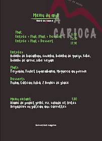 A Carioca à Nantes menu
