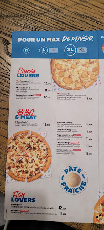 Menu du Domino's Pizza Lyon 4 - Caluire à Caluire-et-Cuire