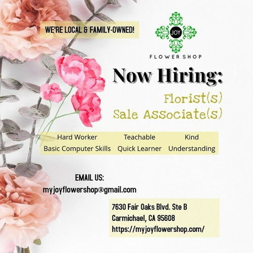 Florist «Joy Flower Shop», reviews and photos, 7630 Fair Oaks Blvd, Carmichael, CA 95608, USA