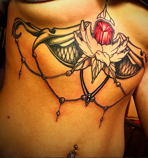 Explore tribal wolf tattoo ideas, creative tattoo ideas in Webster, available at The Modified Collective