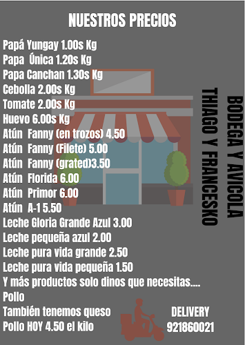 Bodega Y Avicola Thiago Y Fracesko - Supermercado