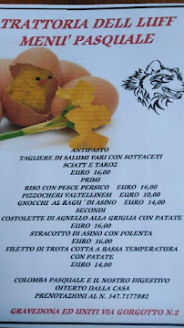 Trattoria del Lùff San Gregorio à San Gregorio carte